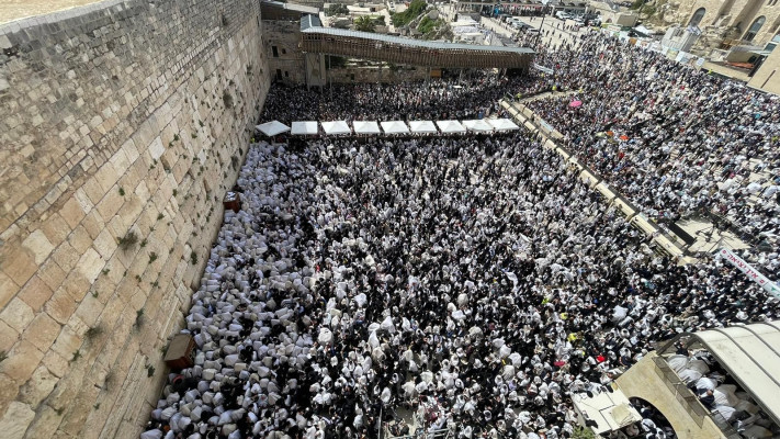 ברכת הכוהנים בכותל המערבי