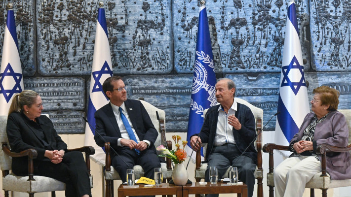 זיכרון בסלון בבית הנשיא (ארכיון, צילום: קובי גדעון, לע''מ)
