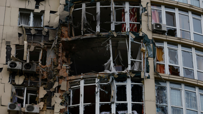 נזקי תקיפת המל''ט בקייב