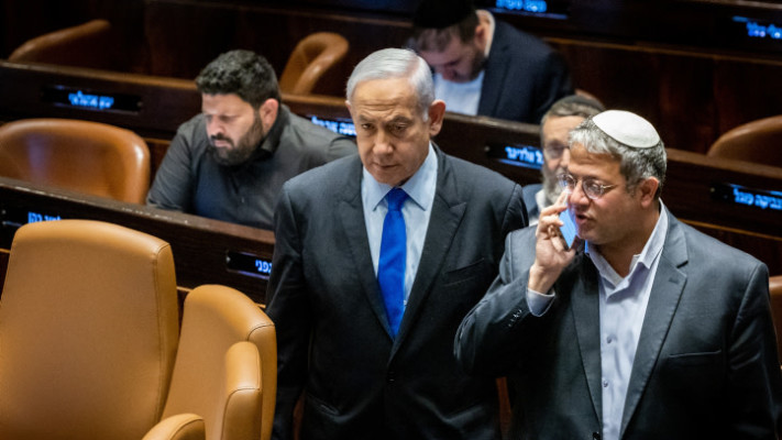 איתמר בן גביר, בנימין נתניהו (צילום: יונתן זינדל פלאש 90)