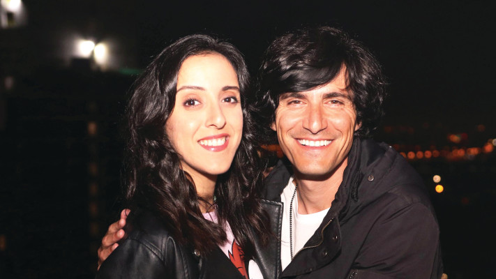 מני ממטרה ופרלה דנוך (צילום: אור גפן)