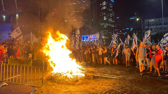 שקטה, השלווה והכי פחות אלימה. ההפגנה נגד הרפורמה המשפטית בתל אביב 