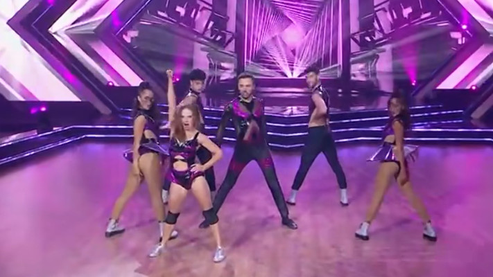 גיה באר גורביץ' ב''רוקדים עם כוכבים'' (צילום: צילום מסך ערוץ 12)