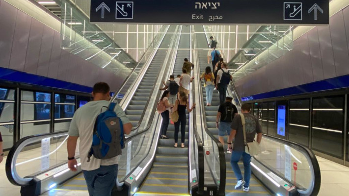הרכבת הקלה בתל אביב (צילום: אבשלום ששוני)