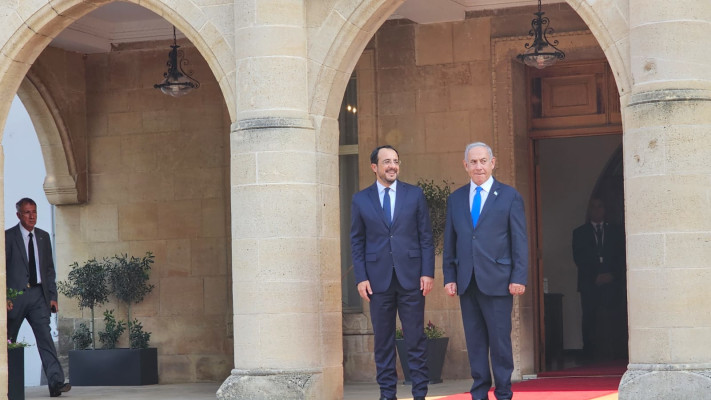 ראש הממשלה בנימין נתניהו ונשיא קפריסין ניקוס כריסטודולידיס