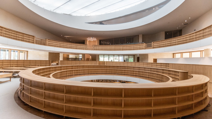 מבנה הספרייה הלאומית מבפנים