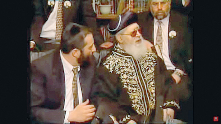 הרב עובדיה יוסף תצא בחוץ לניצן חן  (צילום: צילום מסך חדשות 12)