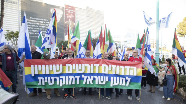 מחאת הדרוזים (צילום: אמיר חניפס)
