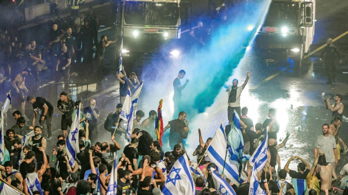 הפגנה נגד הרפורמה במערכת המשפט  (צילום: אבשלום ששוני, פלאש 90)