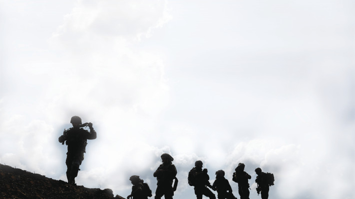 חיילים באשקלון. חרבות ברזל 2023 (צילום: רויטרס)
