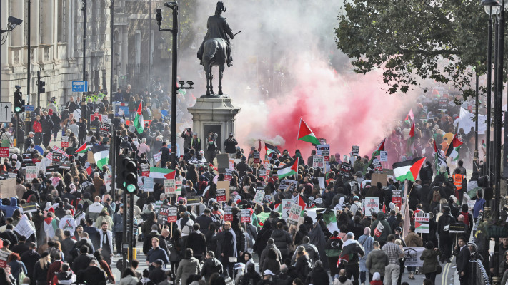 הפגנה פרו פלסטינית בלונדון