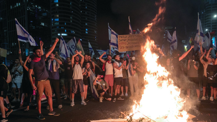 המחאה נגד הרפורמה המשפטית (צילום: מרים אלסטר, פלאש 90)