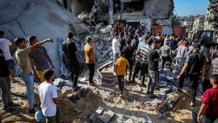 ההרס בעזה לאחר תקיפות צה''ל ברצועה (צילום: Abed Rahim Khatib/Flash90)