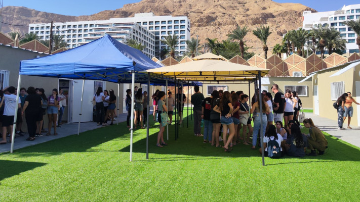 בית הספר שנפתח לילדי אשכול בים המלח (צילום: דוברות משרד החינוך)