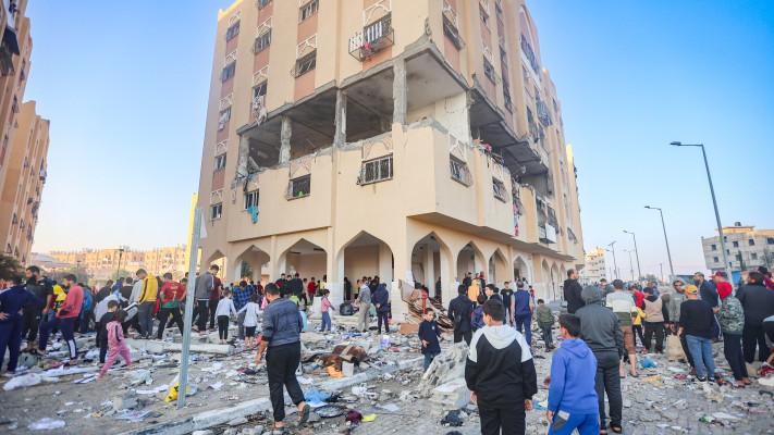 הרס ברצועת עזה (צילום: Atia Mohammed/Flash90)