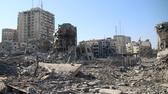 הרס בעזה (צילום:  Ahmad Hasaballah/Getty Images)
