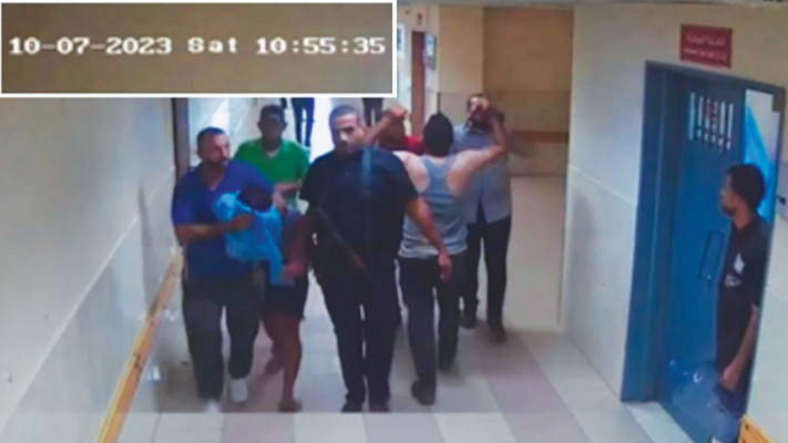 חטוף מובל בבית חולים שיפא (צילום: באדיבות דובר צה''ל)