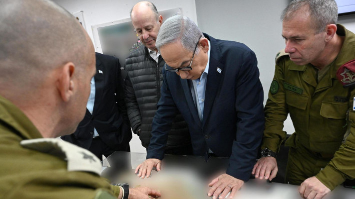 נתניהו באמ''ן (צילום: חיים צח לע''מ)
