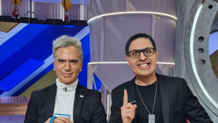 חיקוי של ארז טל ואברי גלעד בארץ נהדרת (צילום: באדיבות קשת 12)