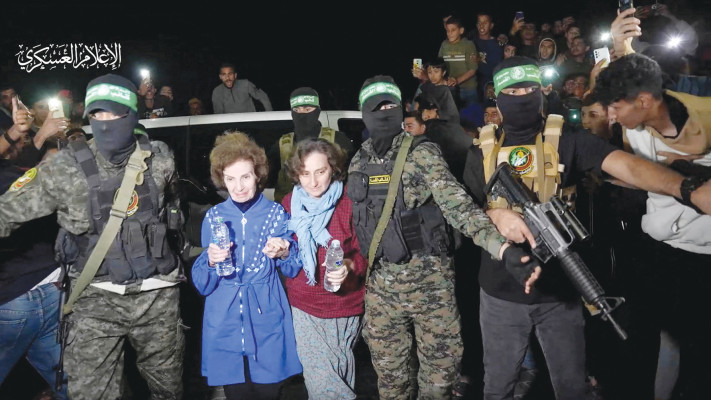 החטופות משוחררות משבי חמאס