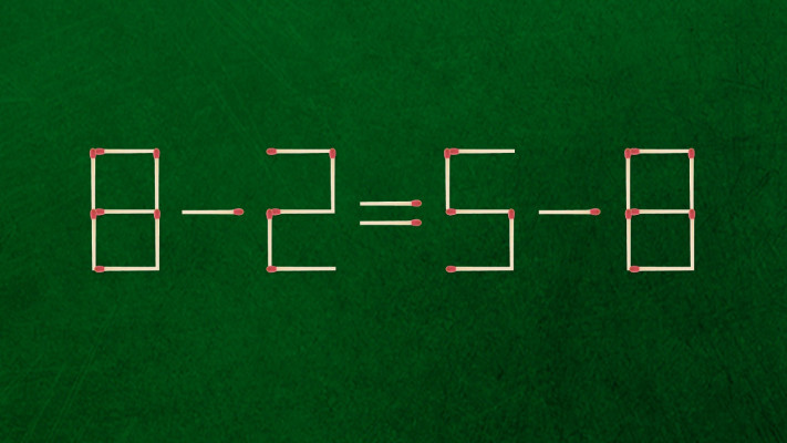 הזיזו רק גפרור אחד כדי לפתור את התרגיל הזה