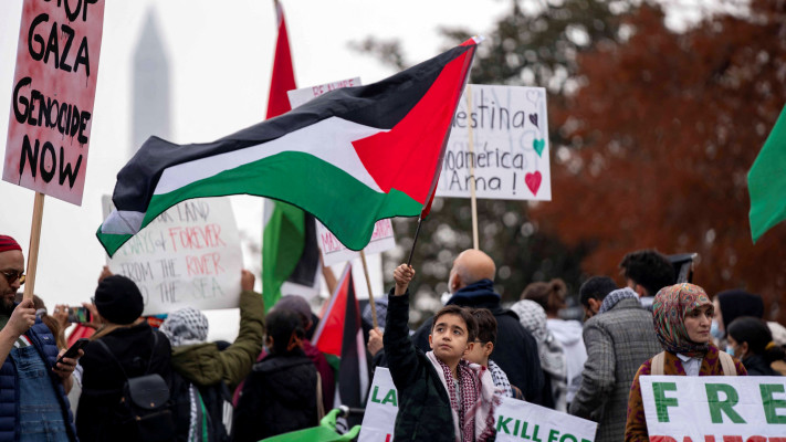 הפגנות פרו פלסטיניות בארה''ב (צילום: REUTERS/Bonnie Cash)