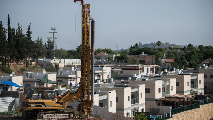 אתר בנייה בדרום (צילום: שריה דיאמנט, פלאש 90)