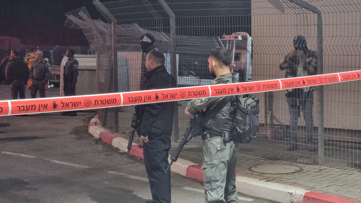 זירת האירוע במעבר מזמוריה ליד ירושלים