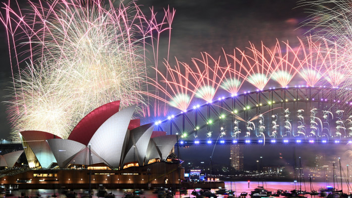 חגיגות השנה האזרחית החדשה בסידני, אוסטרליה (צילום: רויטרס)