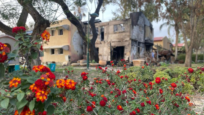 נזקי הטבח בקיבוץ בארי