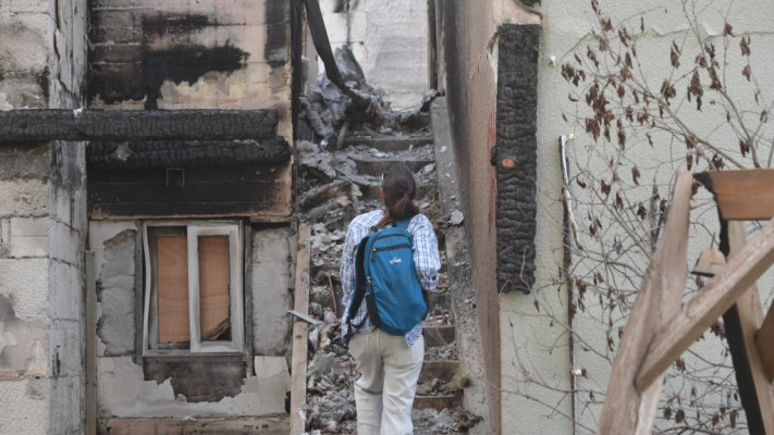 נזקי הטבח בקיבוץ בארי