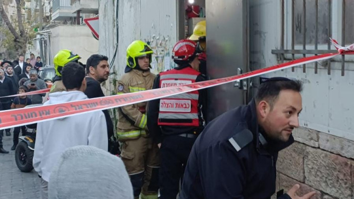 קריסת קיר בשכונת מאה שערים בירושלים