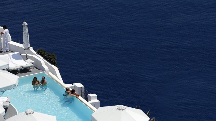 נופי סנטוריני יוון