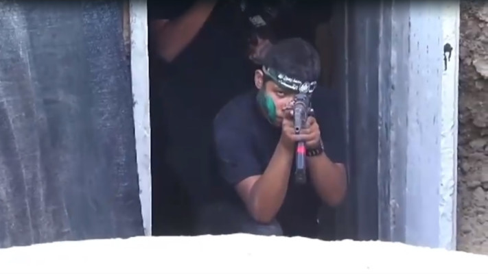 מתוך תיעוד מחנה הטרור של חמאס (צילום: צילום מסך מתוך nbcnews)
