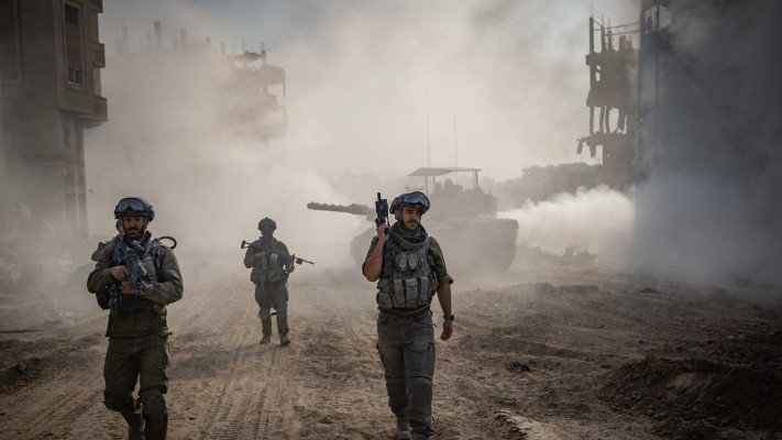 כוחות צה''ל ברצועת עזה - מלחמת חרבות ברזל (צילום: יונתן זינדל, פלאש 90)