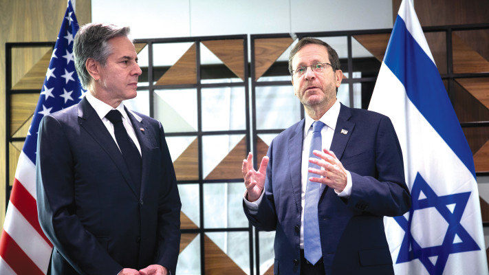 יצחק הרצוג ואנתוני בלינקן