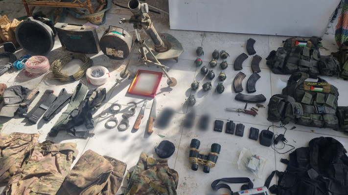 אמל''ח שנתפס ברצועת עזה