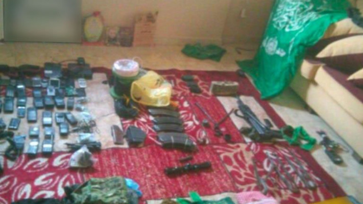 אמצעי לחימה וכלי נשק שנמצאו ברצועה