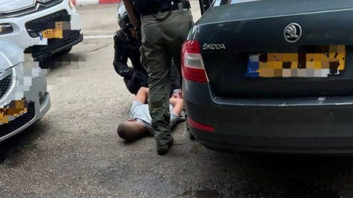 מעצר המחבל ברעננה (צילום: רשתות חברתיות, שימוש לפי סעיף 27 א')