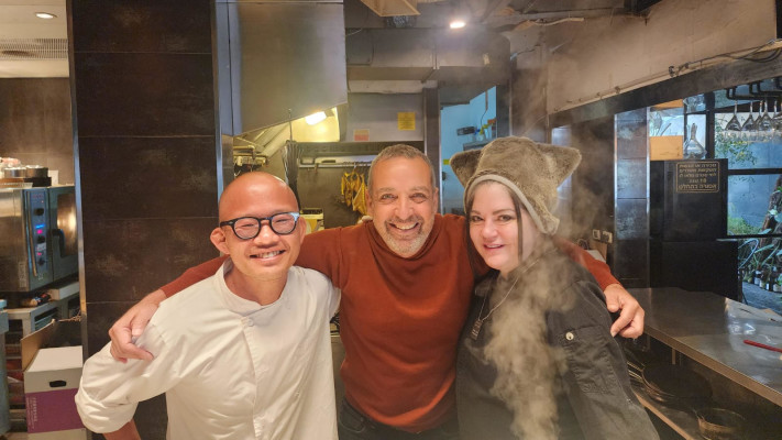 רימה אוליברה, נאור לוי, ריו סואהירוו (צילום: אליה צ'וצ'ידה)