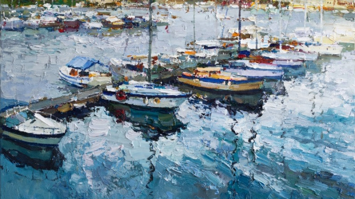 יאכטות, ציור שמן