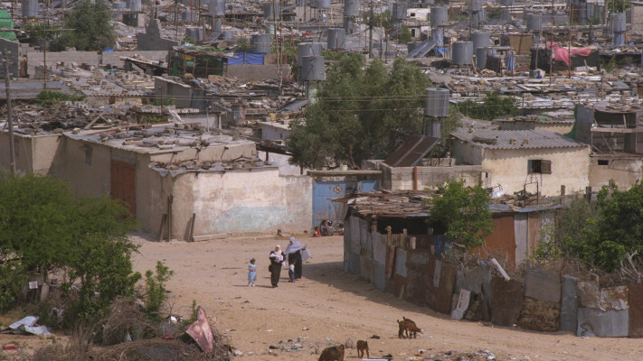 שנת 1992 מחנה פליטים ג'בליה בעזה (צילום: זיו קורן לע''מ)