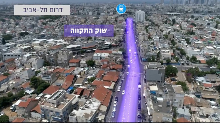 הדמיה הקו הסגול בתל אביב (צילום: יחצ)