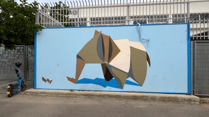 ציור קיר. יובל פלג