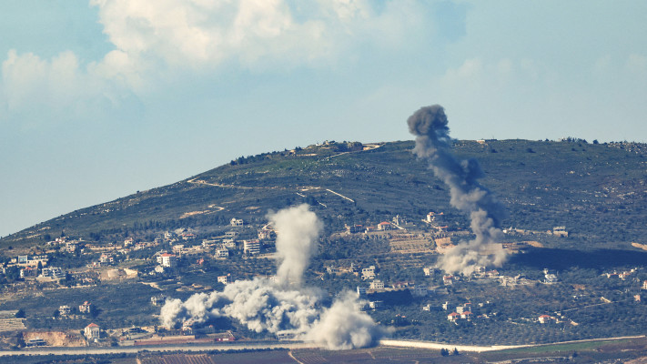 תקיפת צה''ל בדרום לבנון (צילום: AFP via Getty Images)