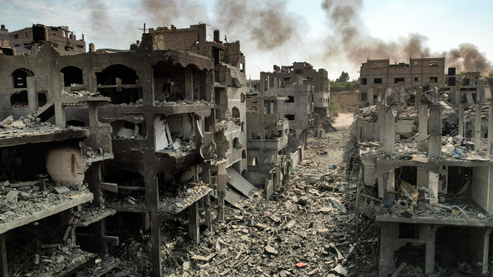 הרס בעיר עזה (צילום: AFP via Getty Images)