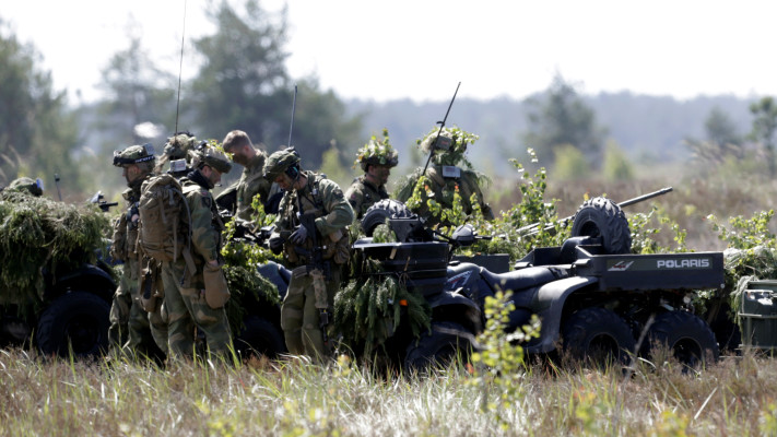 צבא נורבגיה  (צילום: REUTERS/Ints Kalnins)