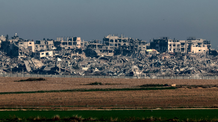 הרס בעזה (צילום: AFP via Getty Images)