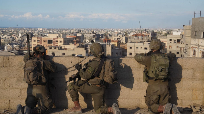 לחימת צוות הקרב של חטיבת כפיר בח'אן יונס (צילום: דובר צה''ל)