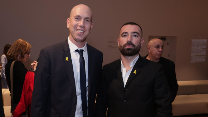 עומר אדם, עוז חיים (צילום: דוד סקורי)